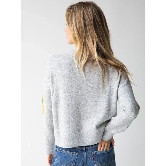 Ash Flower Boxy Intarsia Sweater - Picture 3 of 7